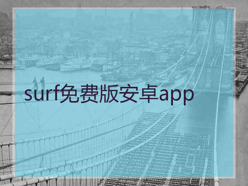 surf免费版安卓app