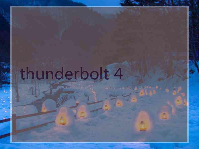 thunderbolt 4