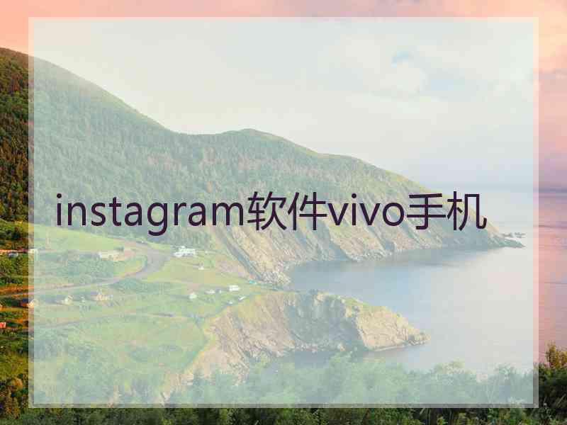 instagram软件vivo手机