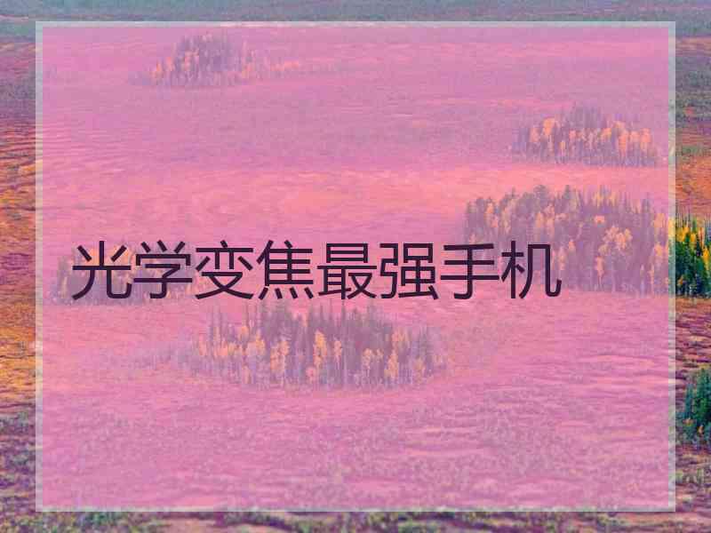 光学变焦最强手机