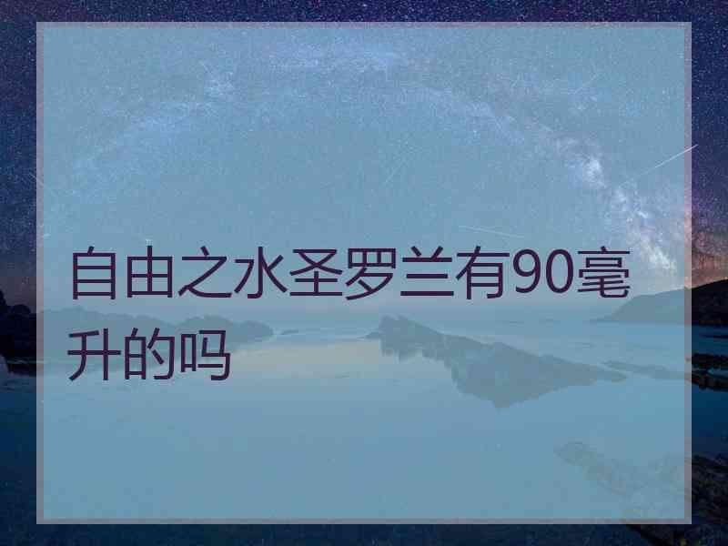 自由之水圣罗兰有90毫升的吗