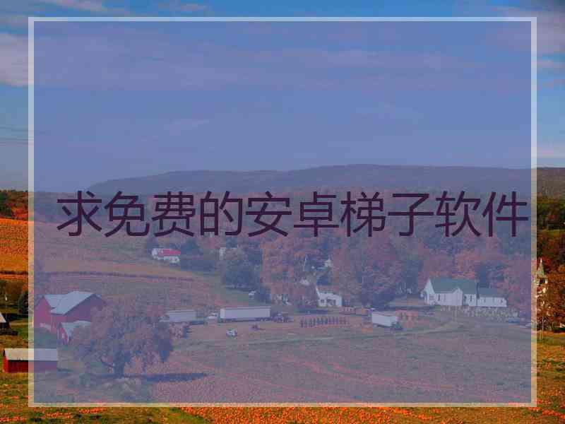 求免费的安卓梯子软件