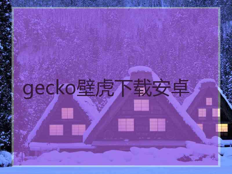 gecko壁虎下载安卓