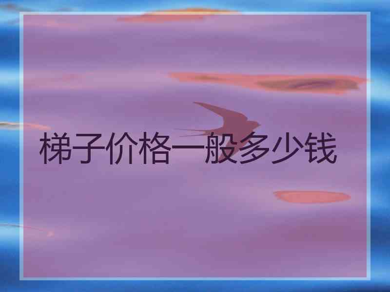 梯子价格一般多少钱