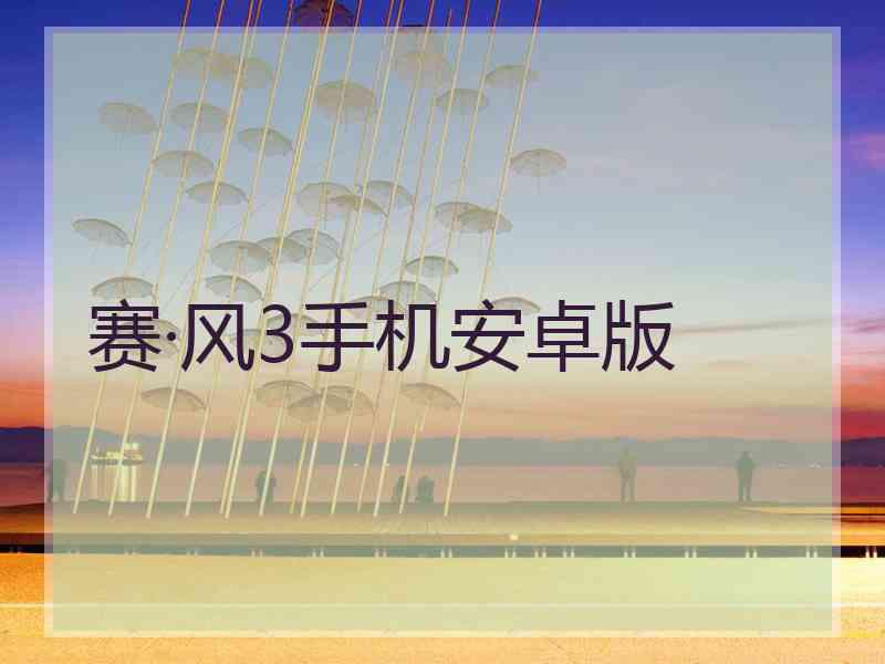 赛·风3手机安卓版