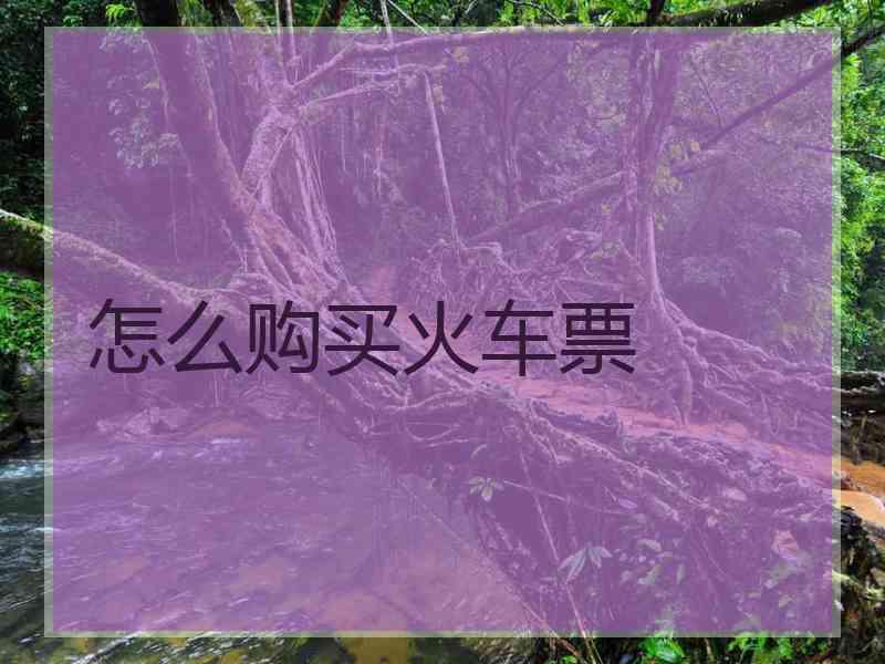 怎么购买火车票