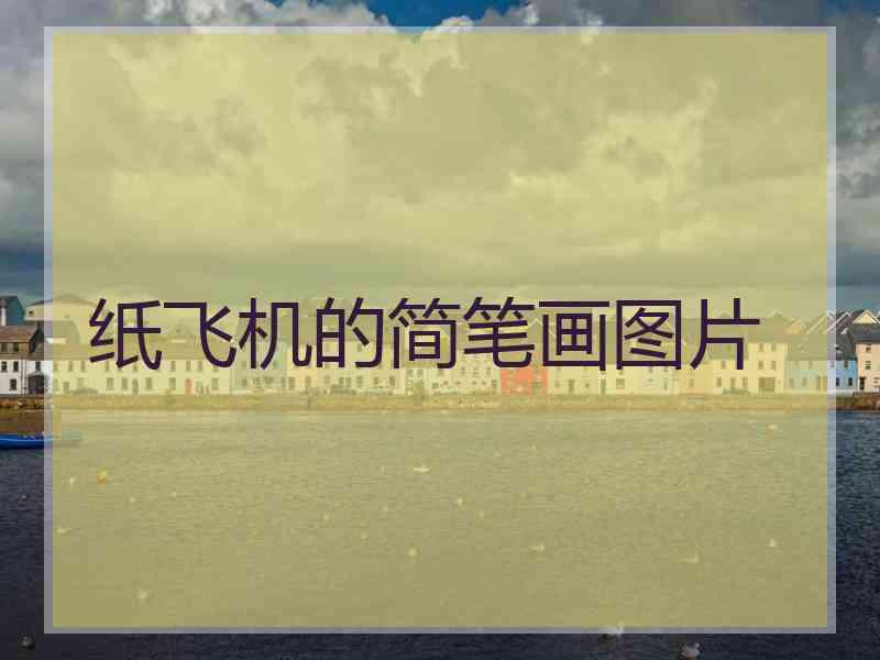 纸飞机的简笔画图片