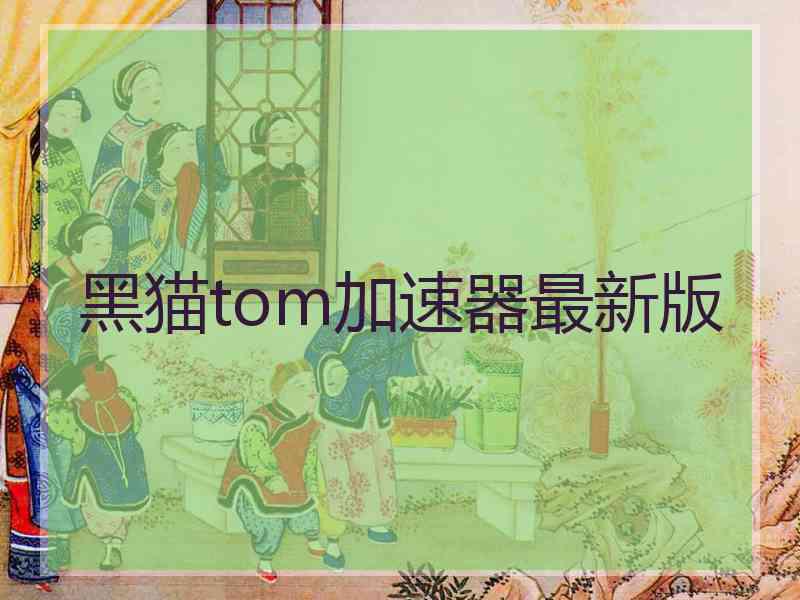黑猫tom加速器最新版