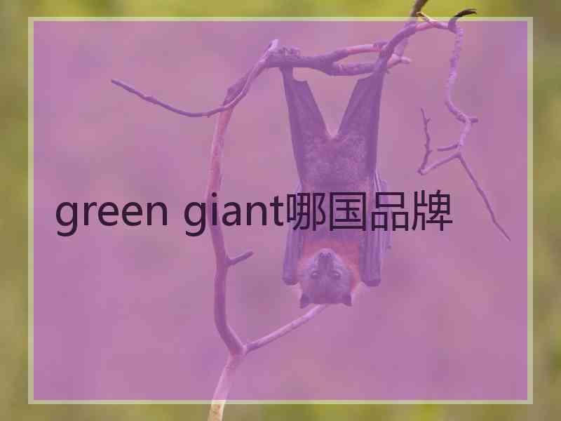 green giant哪国品牌