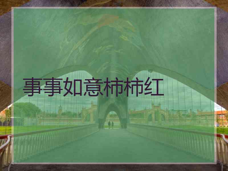 事事如意柿柿红
