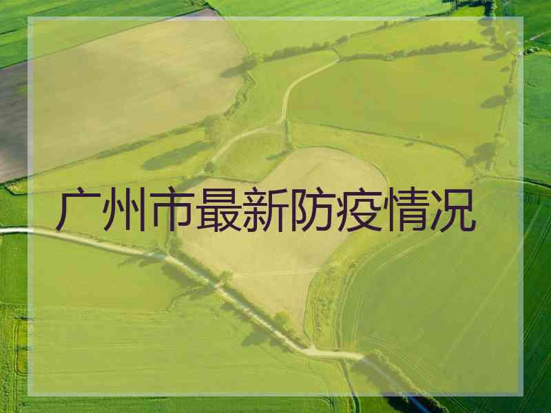 广州市最新防疫情况
