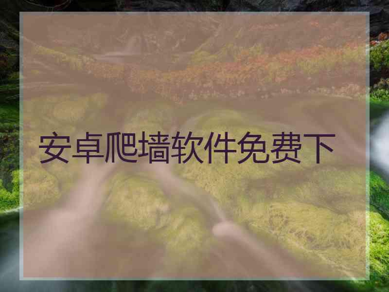 安卓爬墙软件免费下