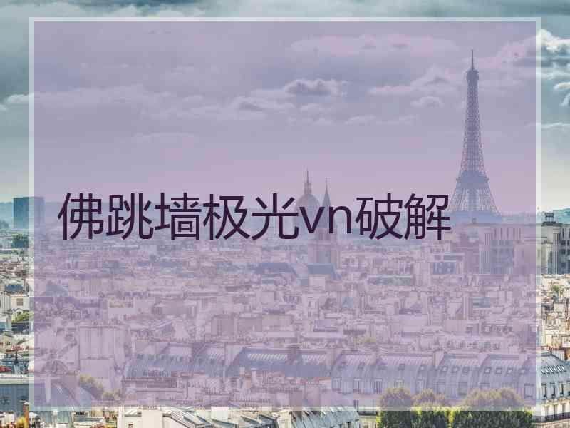 佛跳墙极光vn破解