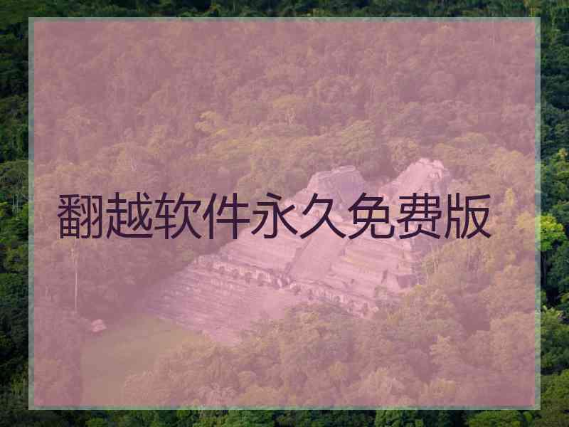 翻越软件永久免费版