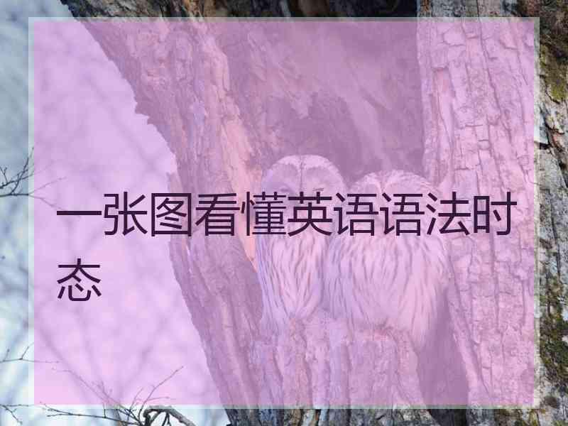 一张图看懂英语语法时态