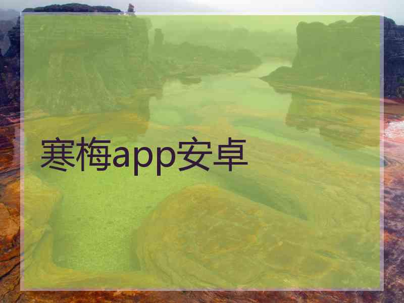 寒梅app安卓
