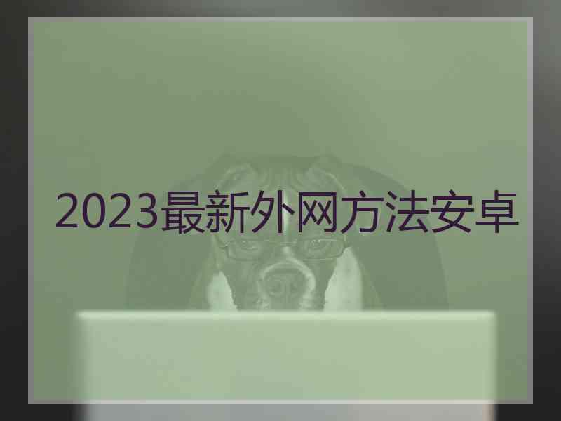 2023最新外网方法安卓