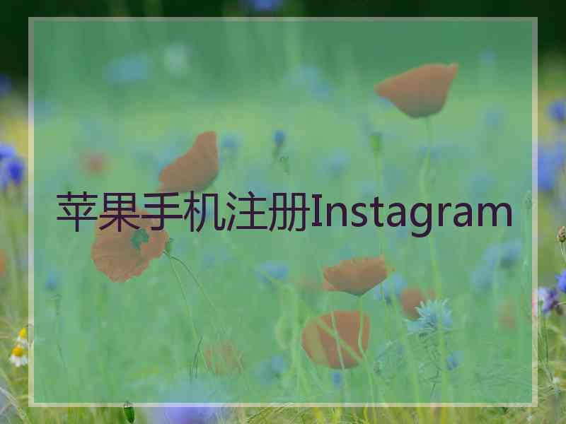 苹果手机注册Instagram
