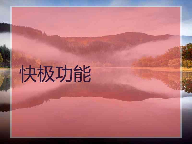 快极功能