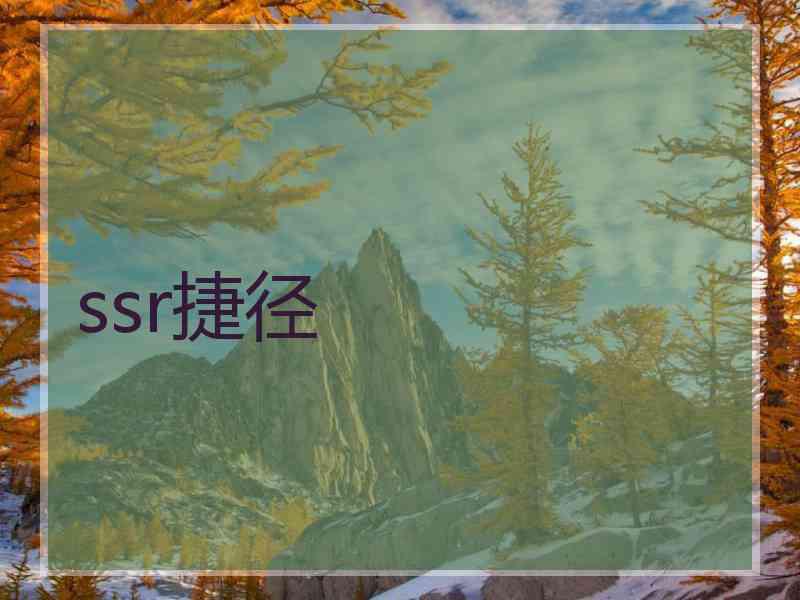ssr捷径