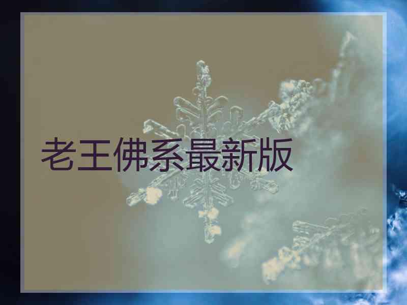 老王佛系最新版