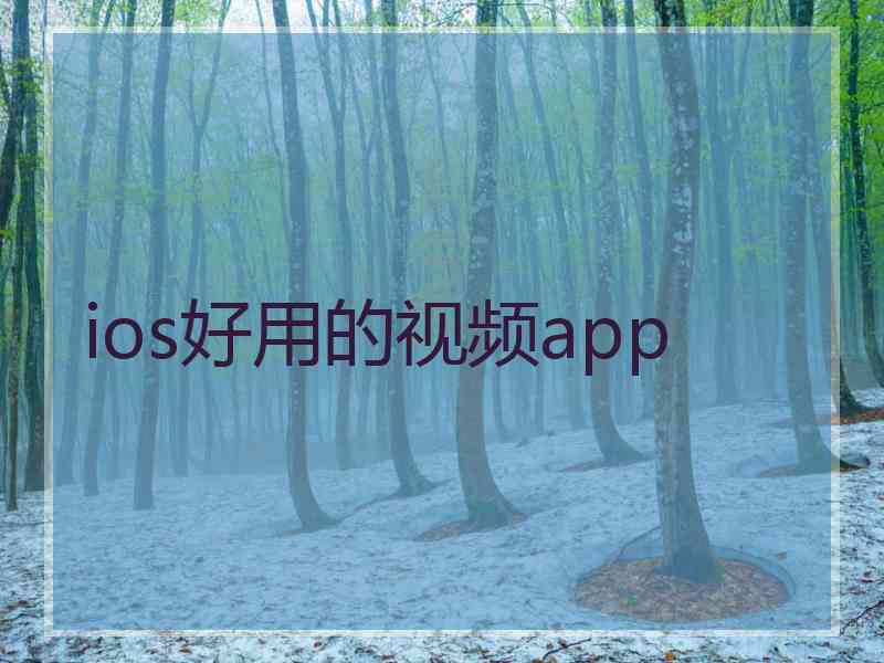 ios好用的视频app