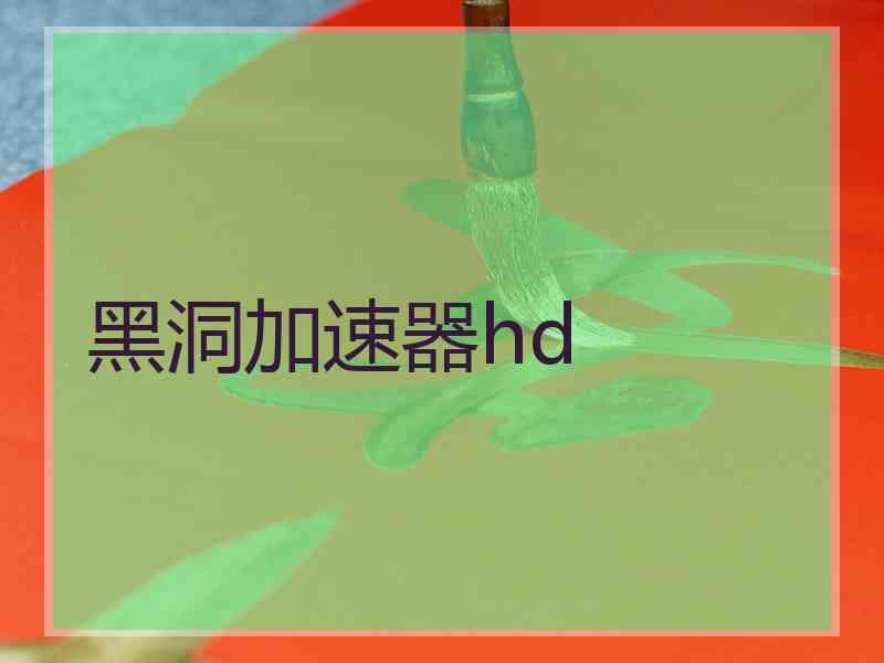 黑洞加速器hd