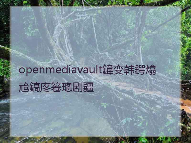 openmediavault鍏变韩鍔熻兘鎬庝箞璁剧疆