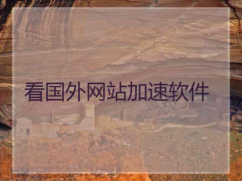 看国外网站加速软件