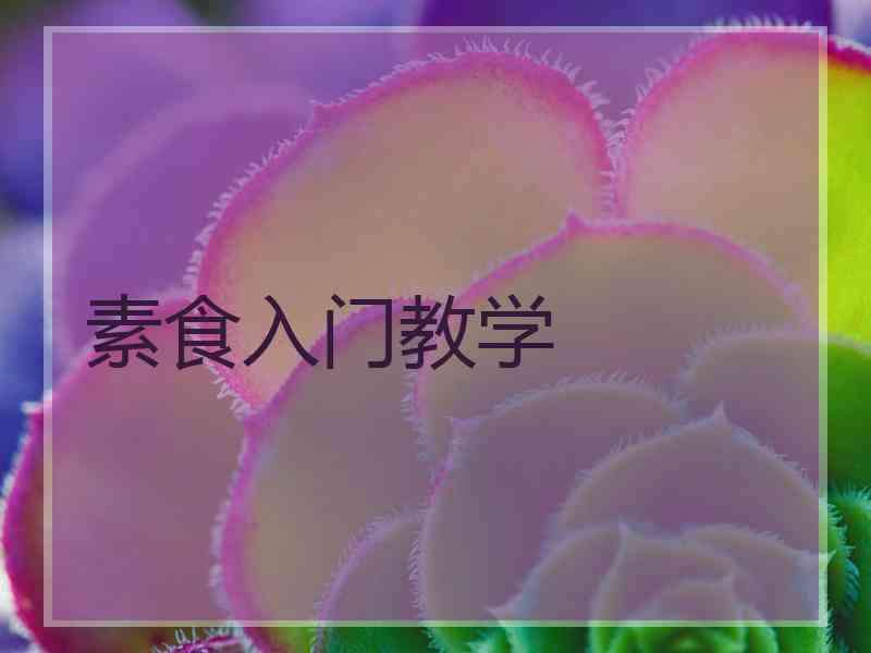 素食入门教学