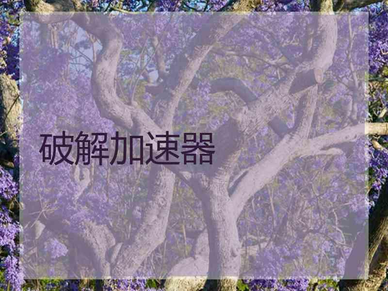 破解加速器