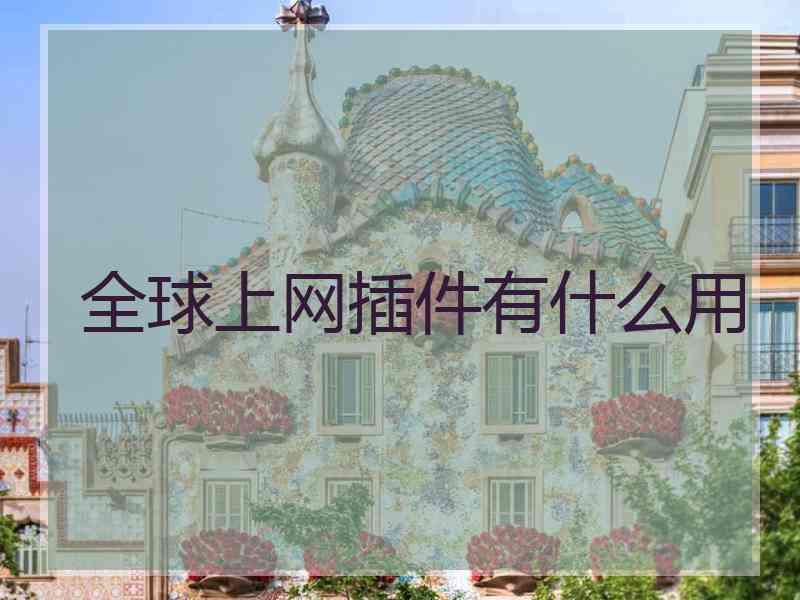 全球上网插件有什么用