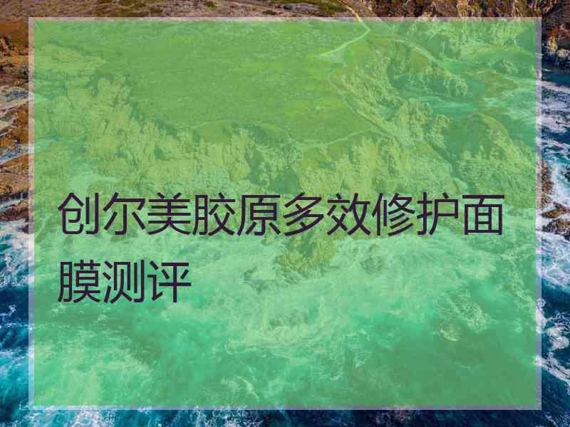 创尔美胶原多效修护面膜测评