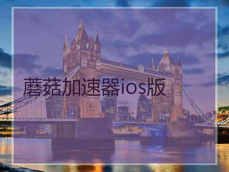 蘑菇加速器ios版