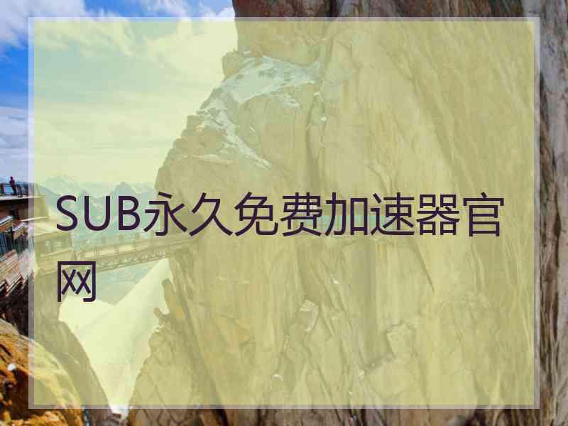 SUB永久免费加速器官网
