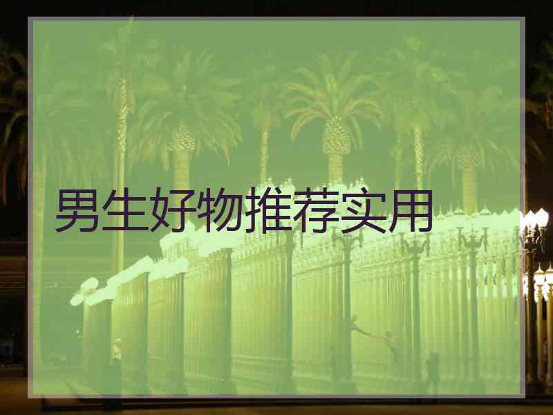 男生好物推荐实用