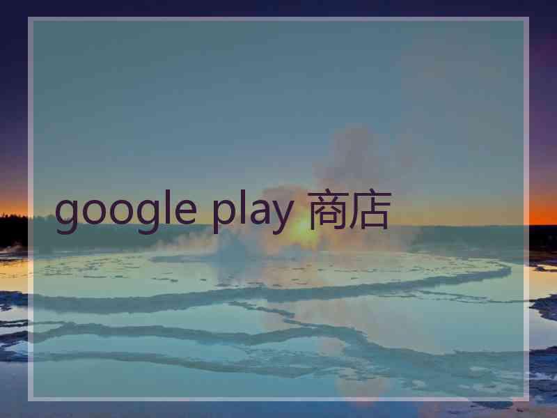 google play 商店