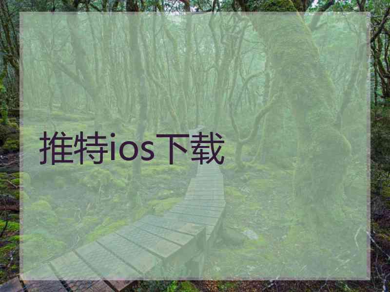推特ios下载