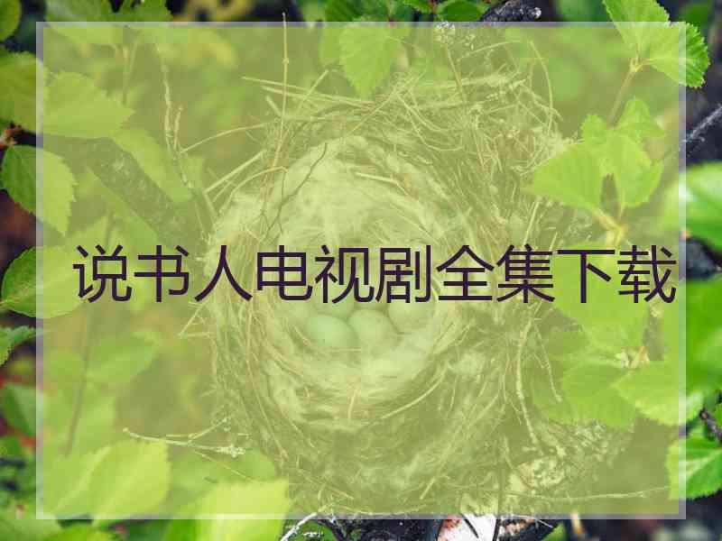 说书人电视剧全集下载