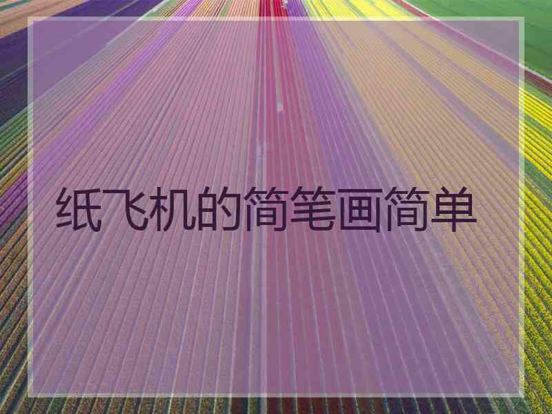 纸飞机的简笔画简单