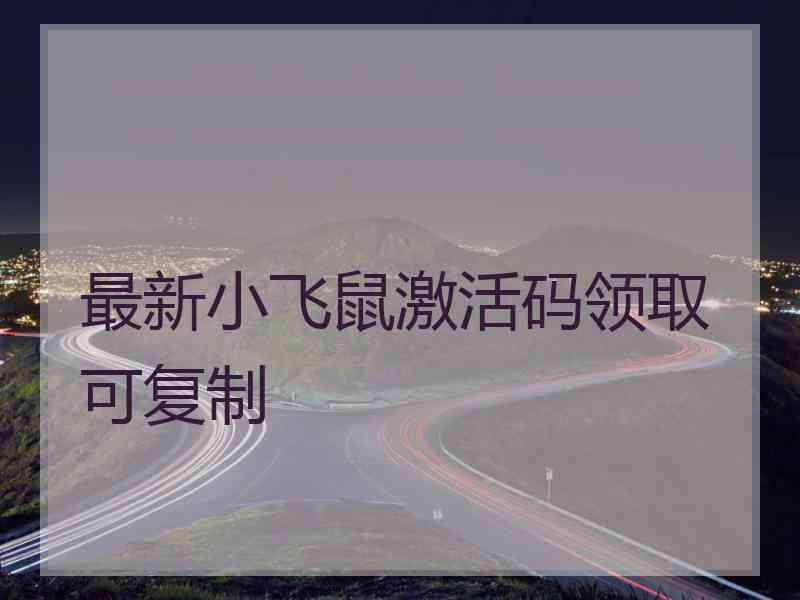 最新小飞鼠激活码领取可复制