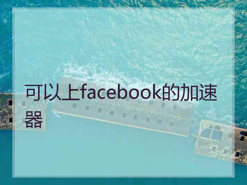 可以上facebook的加速器